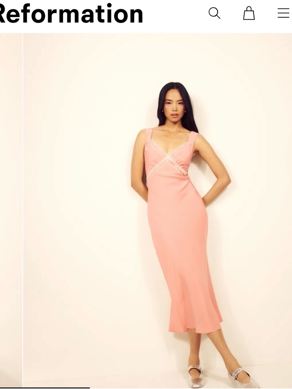 Reformation Provence Silk Dress
